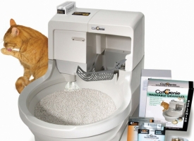 Automatická toaleta pro kočky s permanentním omyvatelným stelivem Catgenie